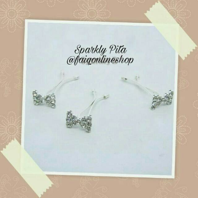 

Hijab Clip pita turki/ sparklu pita klip