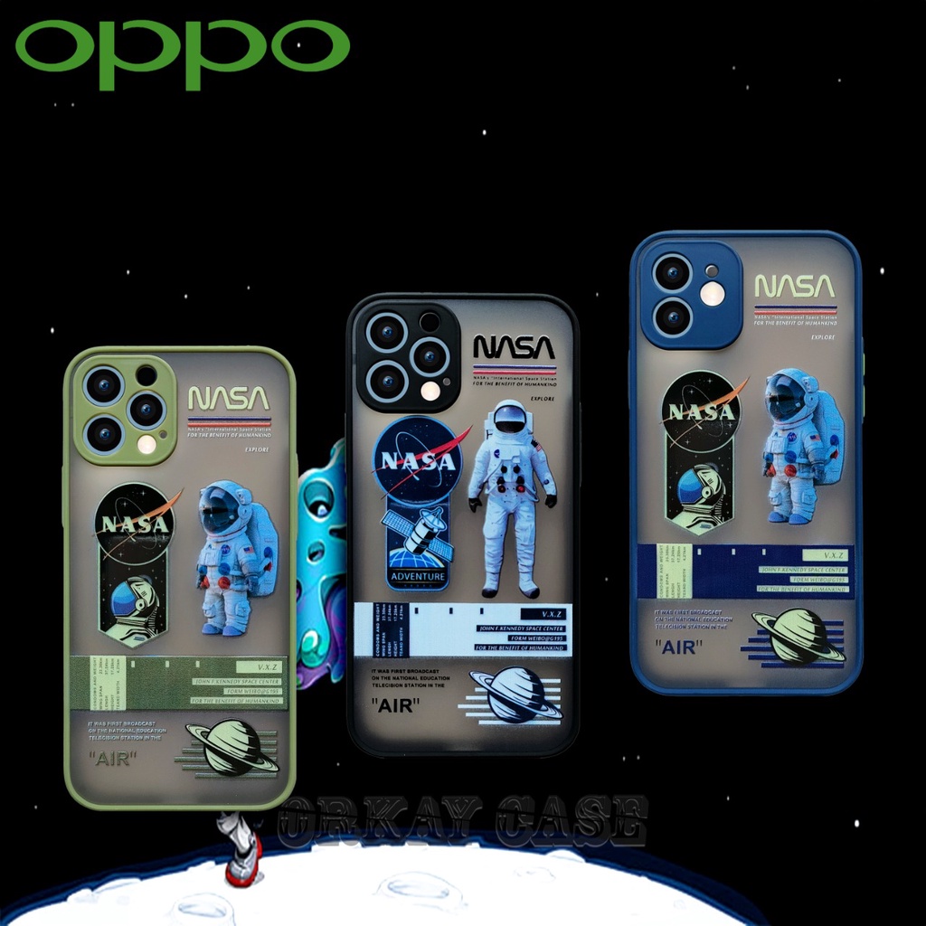 Case Nasa Oppo A15 A1K A37 A3S A52 A92 A53 A33 A57 Reno 4