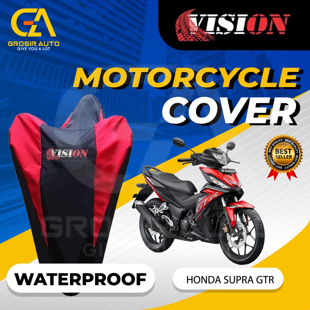 Sarung Motor SUPRA GTR Anti air Vision / Cover Selimut Penutup Sarung Mantel Motor Vision