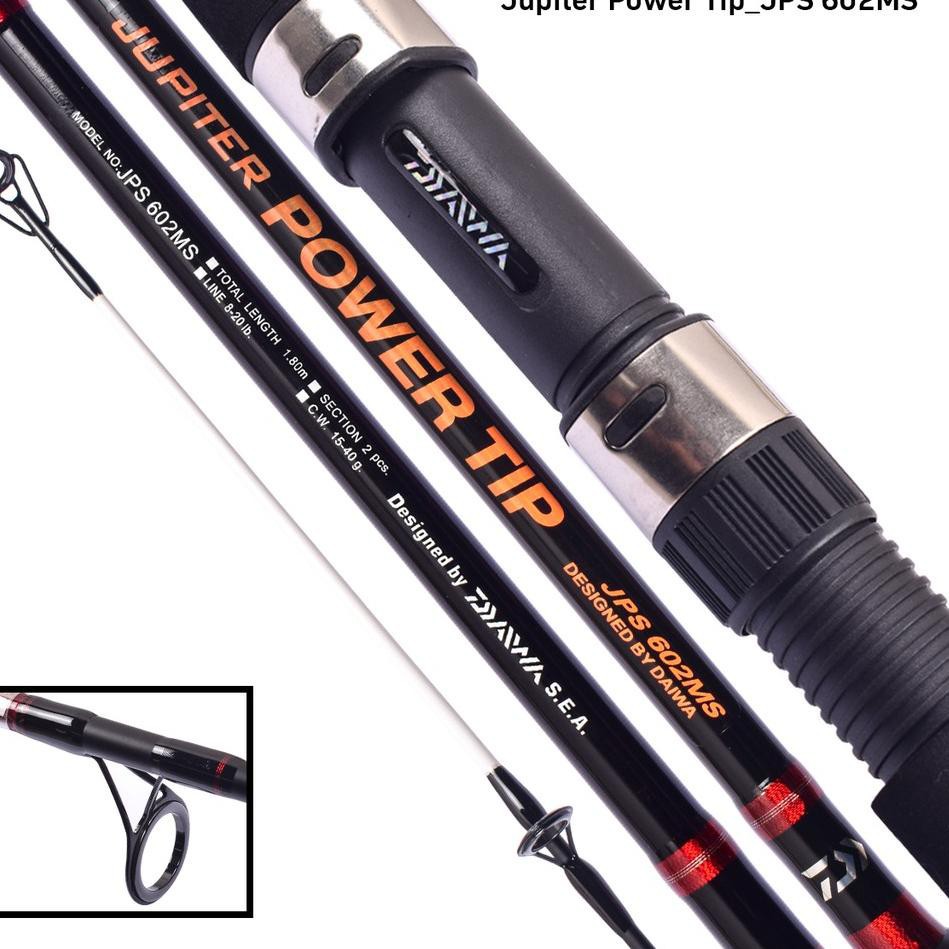 Joran Daiwa Jupiter Power Tip 150 165 180 Cm Rod Pancing Spinning Original