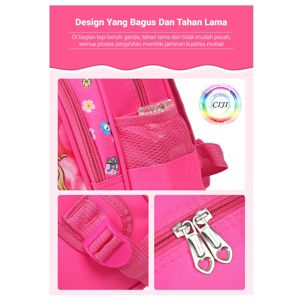 CJBP TINO Tas Ransel Anak Anak Timbul / Backpack / Tas Sekolah Anak dengan Banyak Motif Unik dan Lucu