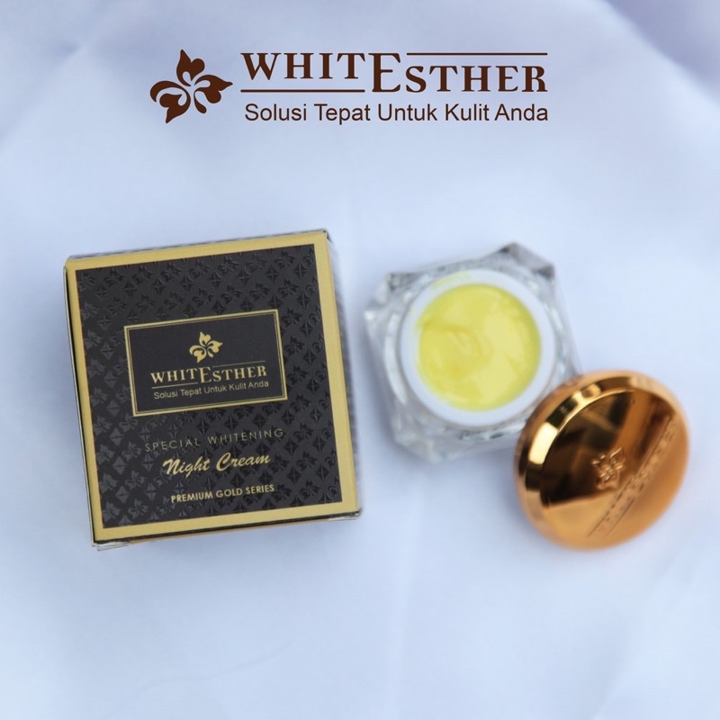 GROSIR BPOM WHITESTHER SPESIAL WHITENING NIGHT CREAM PREMIUM GOLD SERIES