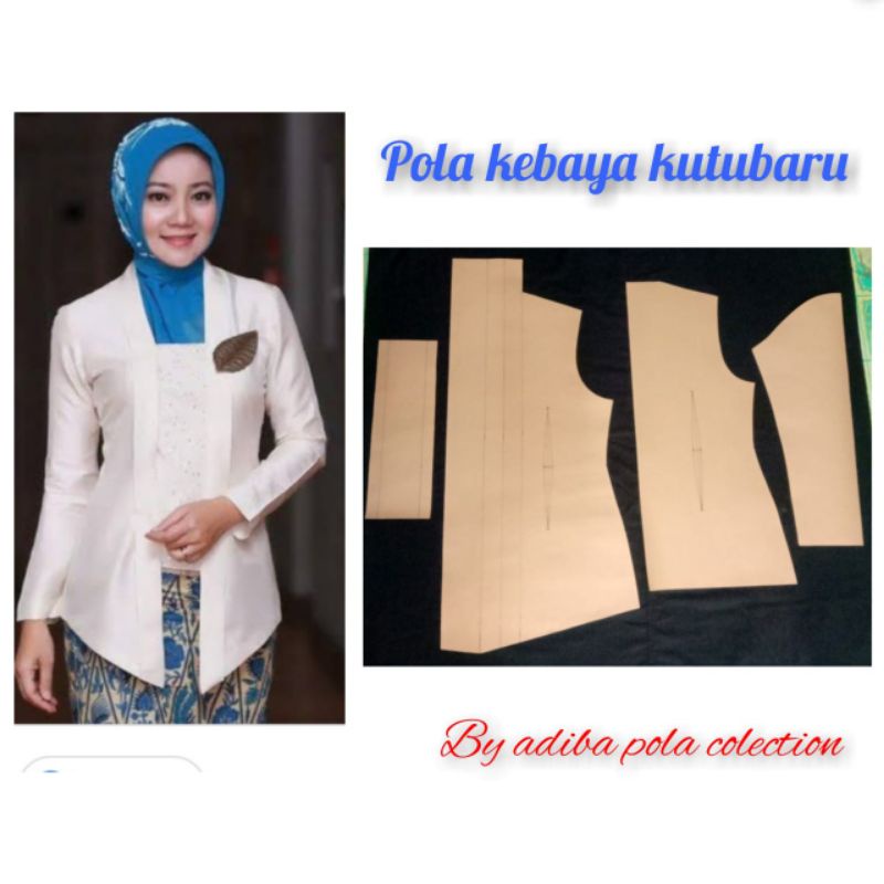 pola instan kebaya kutubaru