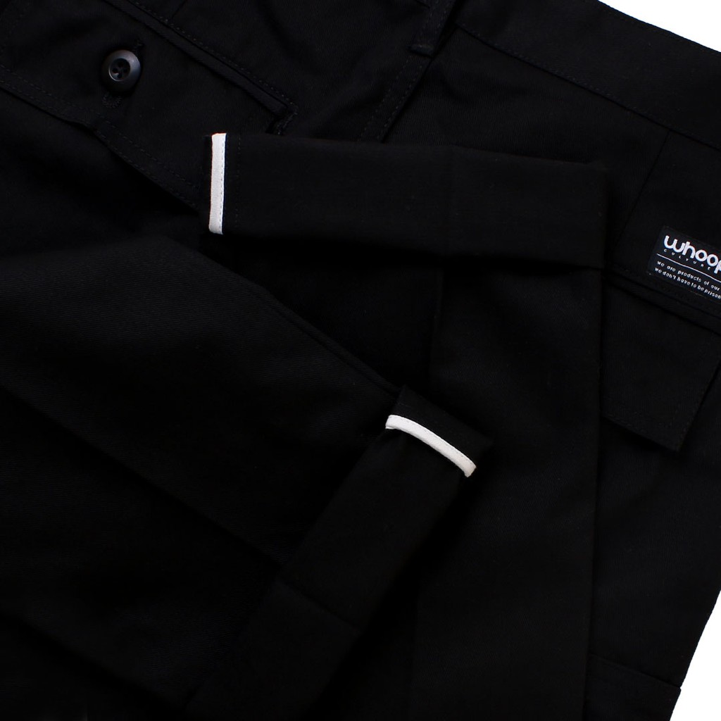 Whoopculture &quot;Goral&quot; Black Long Pants Cargo