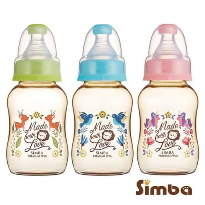 SIMBA - PPSU STANDAR NECK FEEDING BOTTLE PREMIUM 150ML
