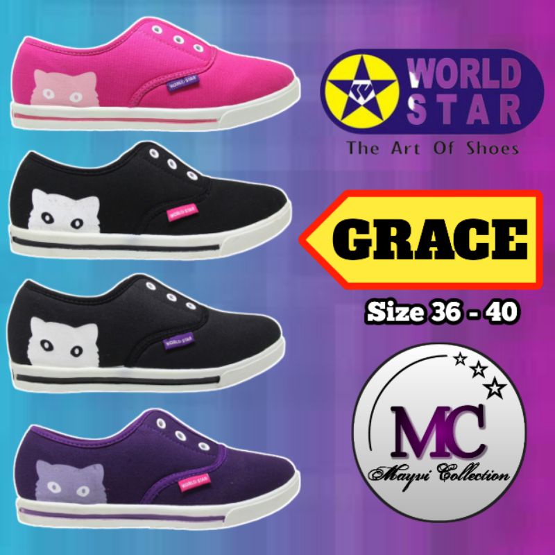SEPATU WORLD STAR GRACE - SEPATU KASUAL WANITA