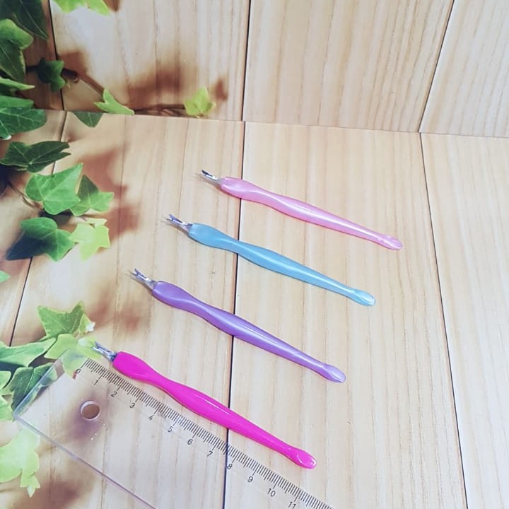 ALAT CUTICLE LIDAH ULAR ALAT PEMBERSIH KUKU KUTIKULA TRIMMER PUSHER