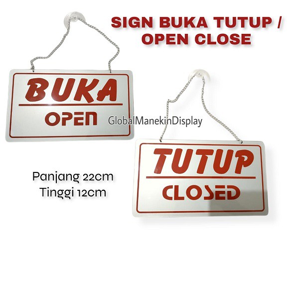 

(GOJEK/GOSEND) Display Acrylic sign Pintu OPEN CLOSE