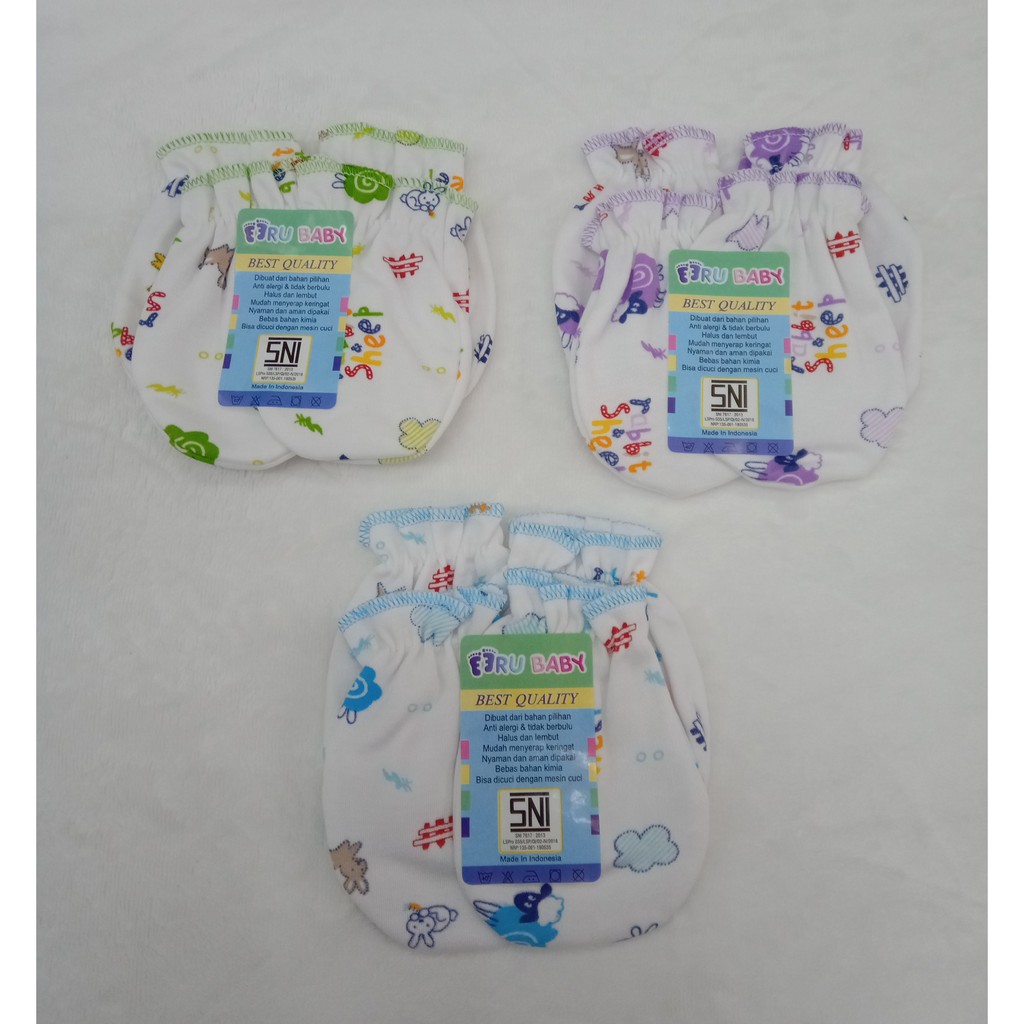 Eeru Baby Sarung Tangan &amp; Sarung Kaki Bayi newborn