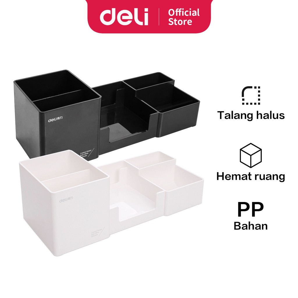 

[jkhu] Deli 9118 Tempat alat tulis bahan plastik kuat kapasitas besar