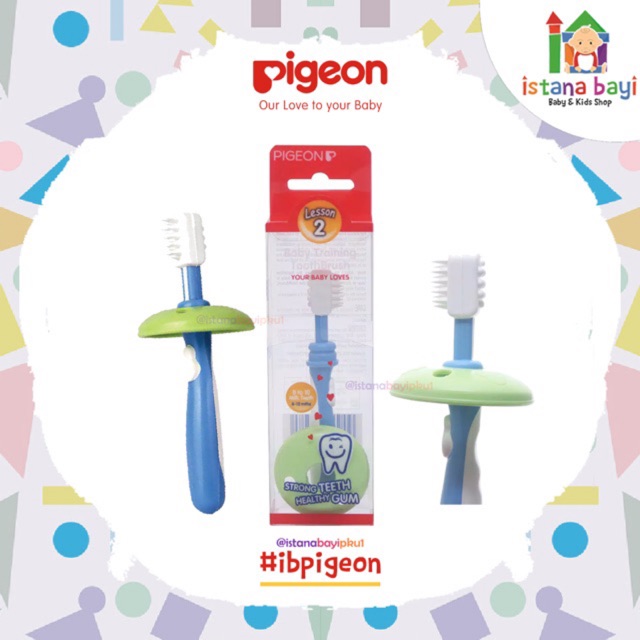 Pigeon Training Toothbrush Lesson 2 - Sikat gigi bayi