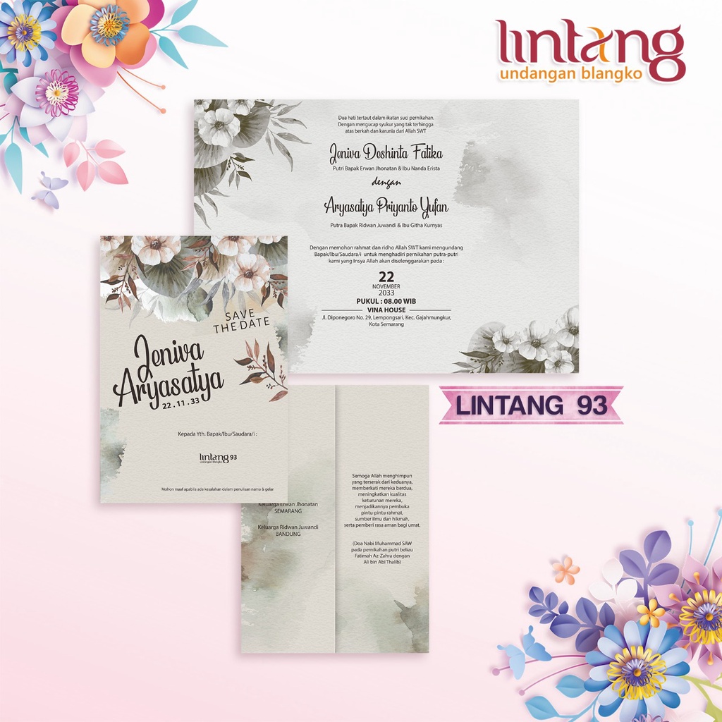 Jual [COD] Blangko LINTANG 93 ( FREE FILE SETTING CORELDRAW ) LINTANG93