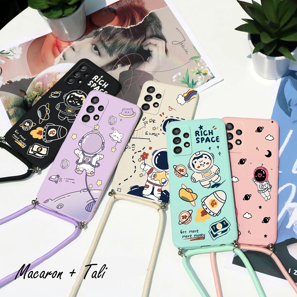 Sling Case Macaron Softcase Tali (UV04) Samsung A33 A13 A73 A53 A23 A32 A52 A52S A72 A22 4G A22 5G A12 M12 A02S A03S A03 CORE A71 A51 A10 M10 A11 M11 A20 A30 A30S A50 A50S A21S A20S