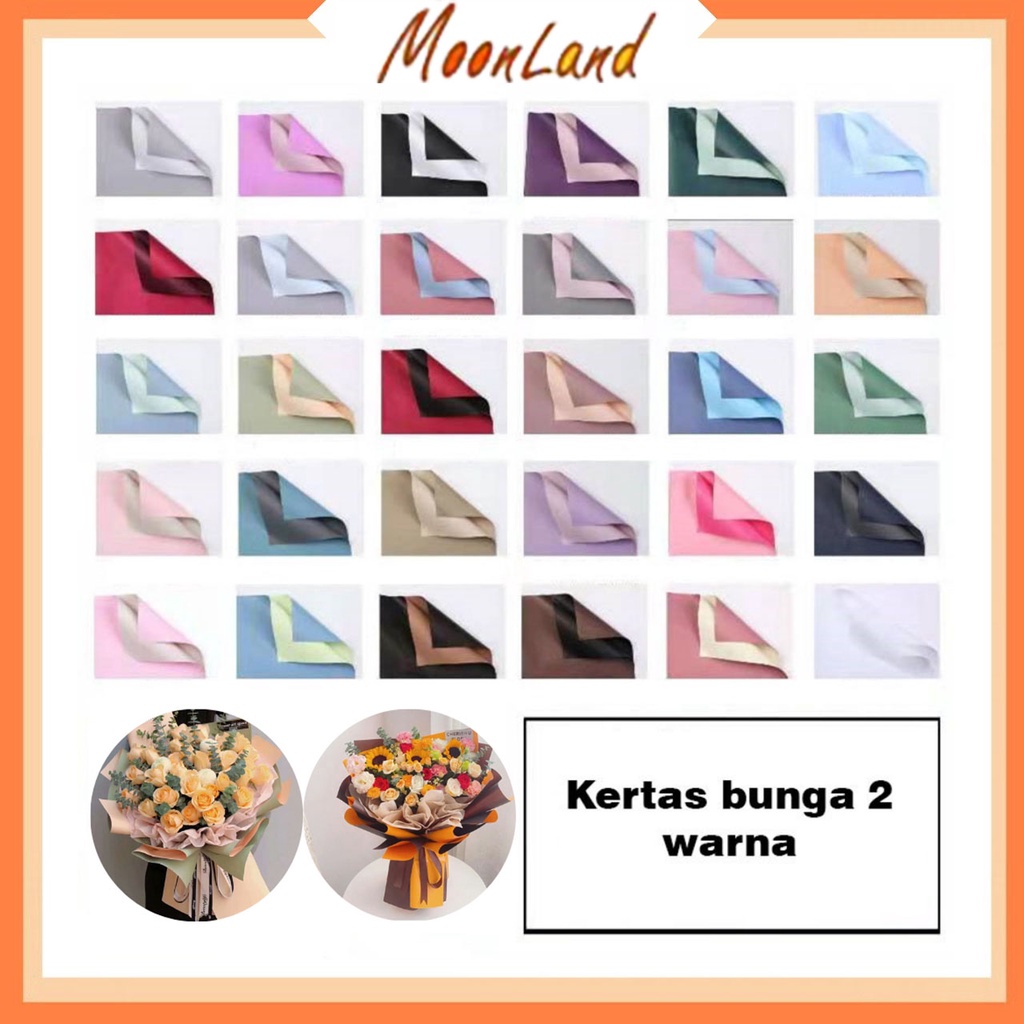 

MoonLand Flower Wrapping Paper Varian List Gold Emas Kertas Buket Bunga (601-603)