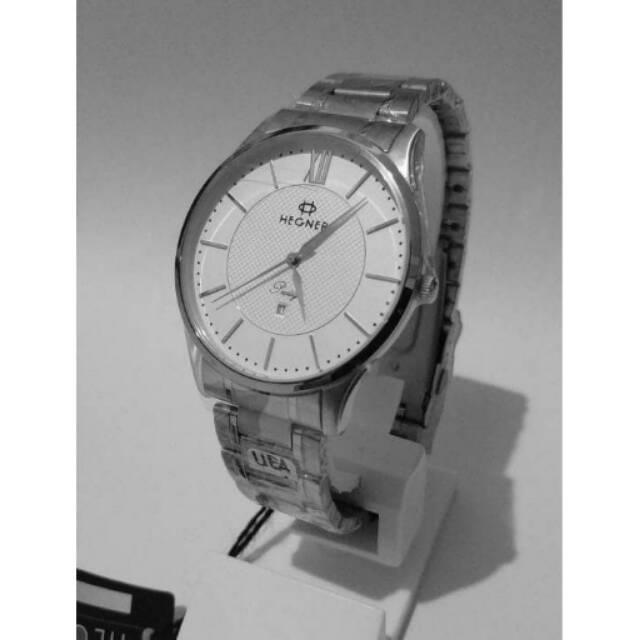 Hegner Analog Jam Tangan Pria Rantai 5007 Original