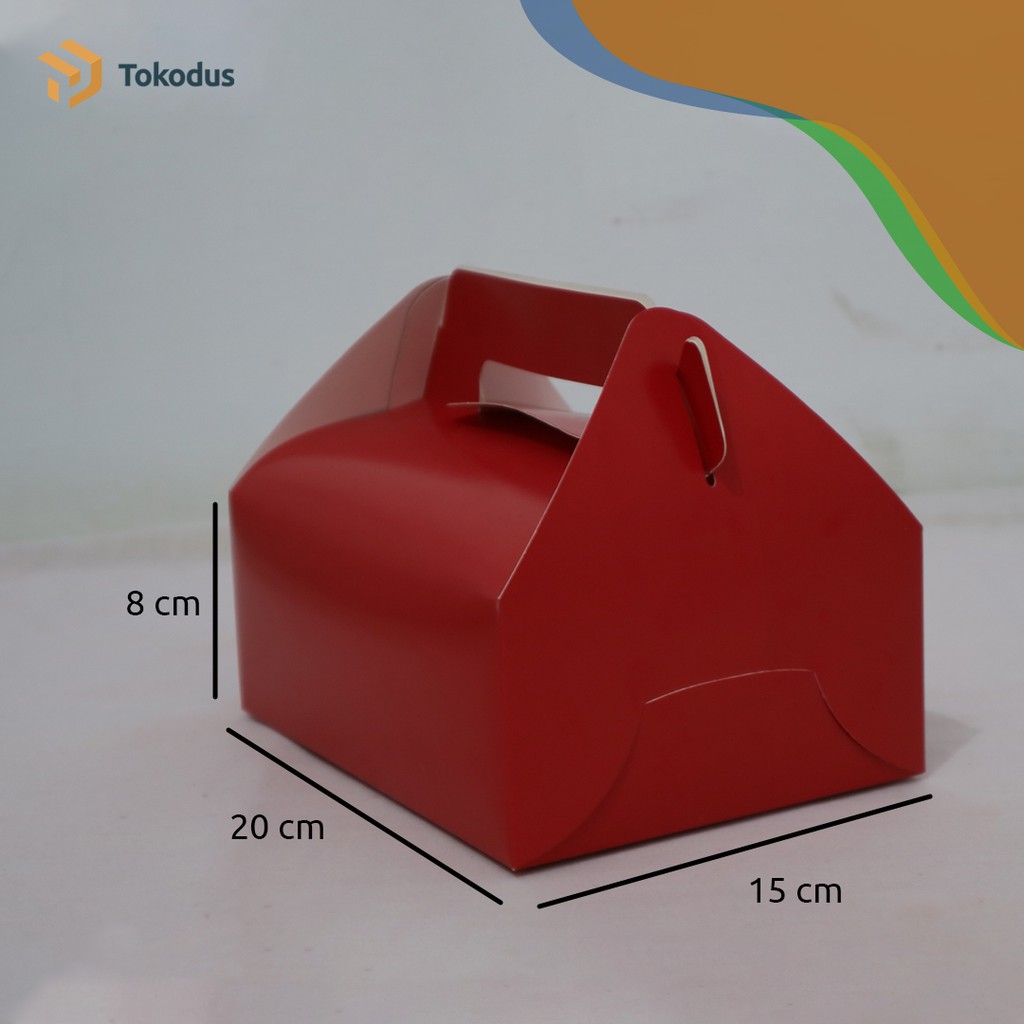 

Gable Box/Box Jinjing 20x15x8cm Ivory Merah Roti Dus Kue Kering/Hampers Bakery - Tokodus Bandung