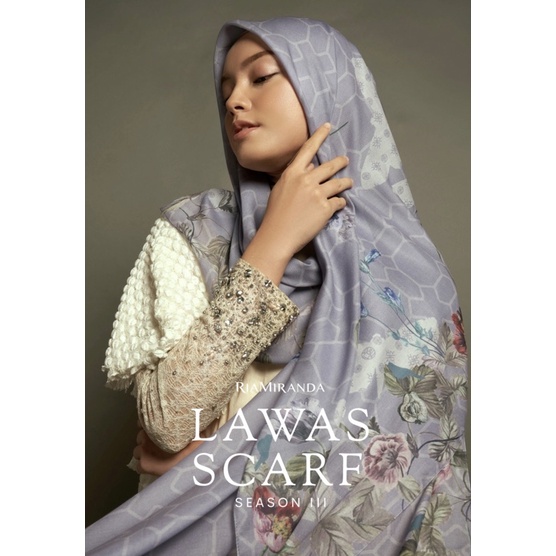 NEW LAWAS SCARF season III Brianna Scarf ORCHID Riamiranda Ria Miranda