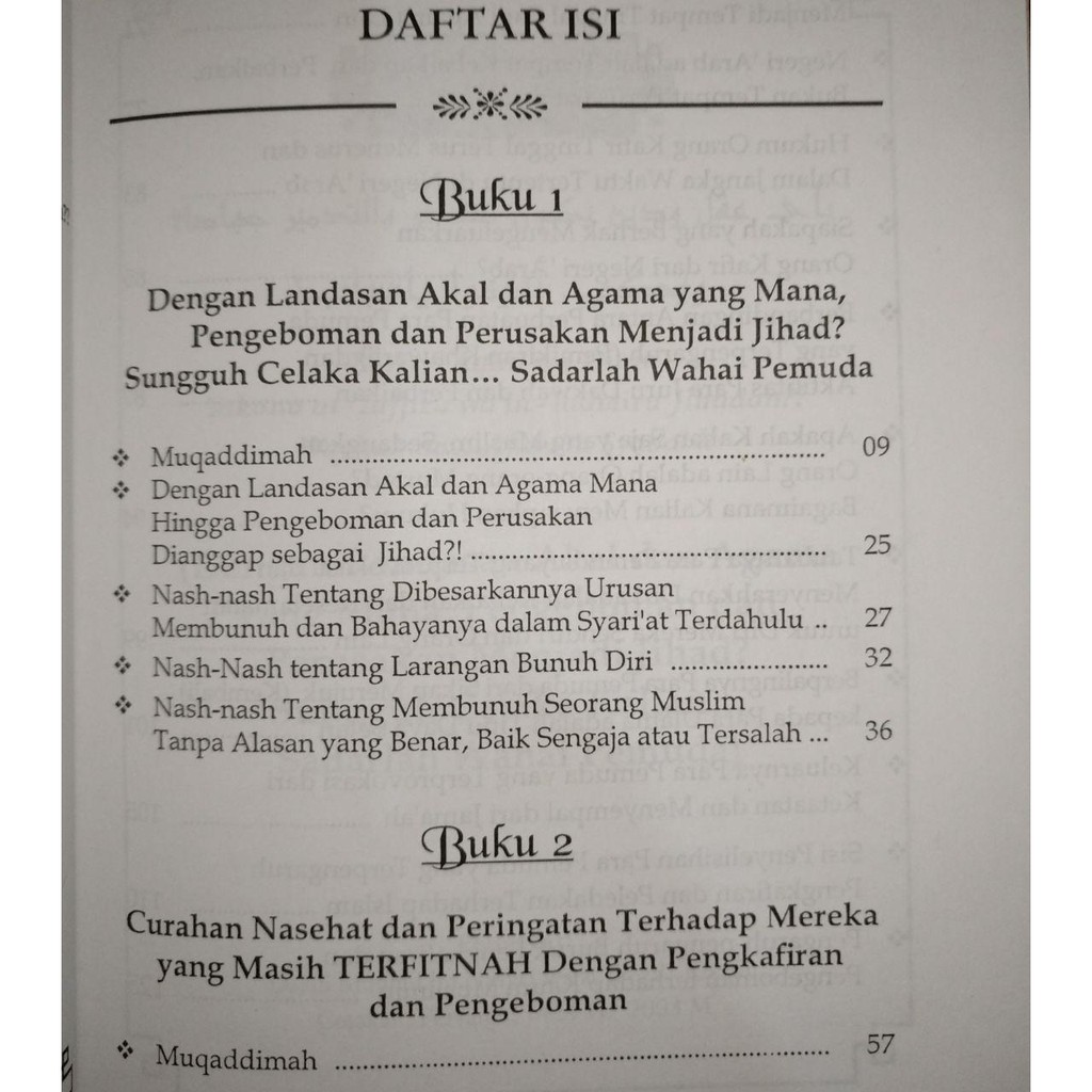 Nasehat Untuk Yang Salah Jalan Menganggap Terorisme Sebagai Jihad