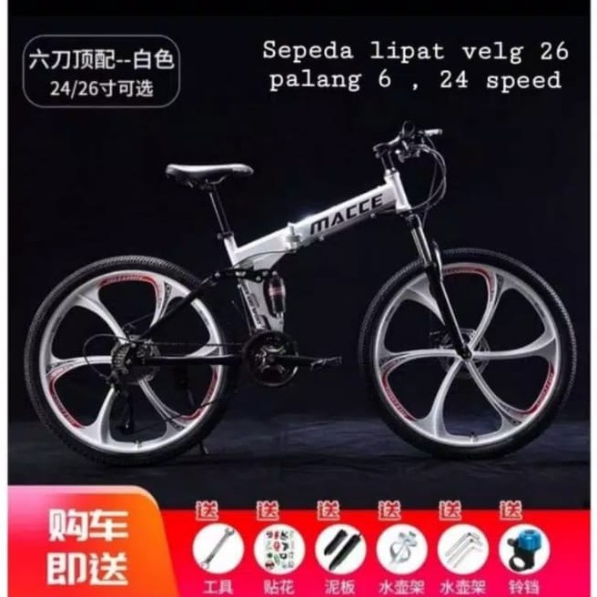 Sepeda Lipat Mountain Bike   New 2020 24 speed