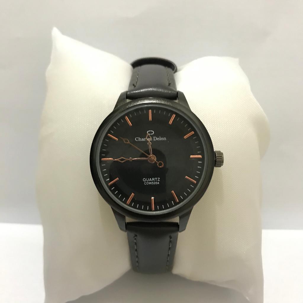 Jam Tangan Pria dan Wanita Charles Delon Jam Tangan Mewah Jam Tangan Kasual Jam Original Tali Kulit
