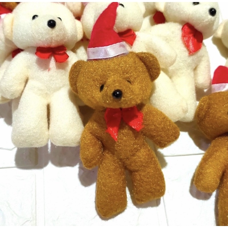 beruang natal bear topi santa hiasan Natal/boneka teddy bear natal/boneka teddy santa/Christmas tedd