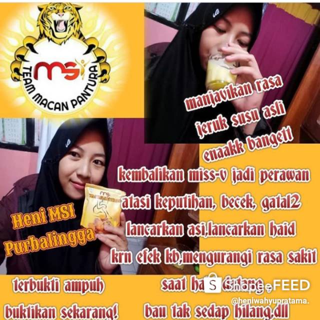 

Manjavikan MSI JAMU KEKINIAN RASA MILKSHAKE