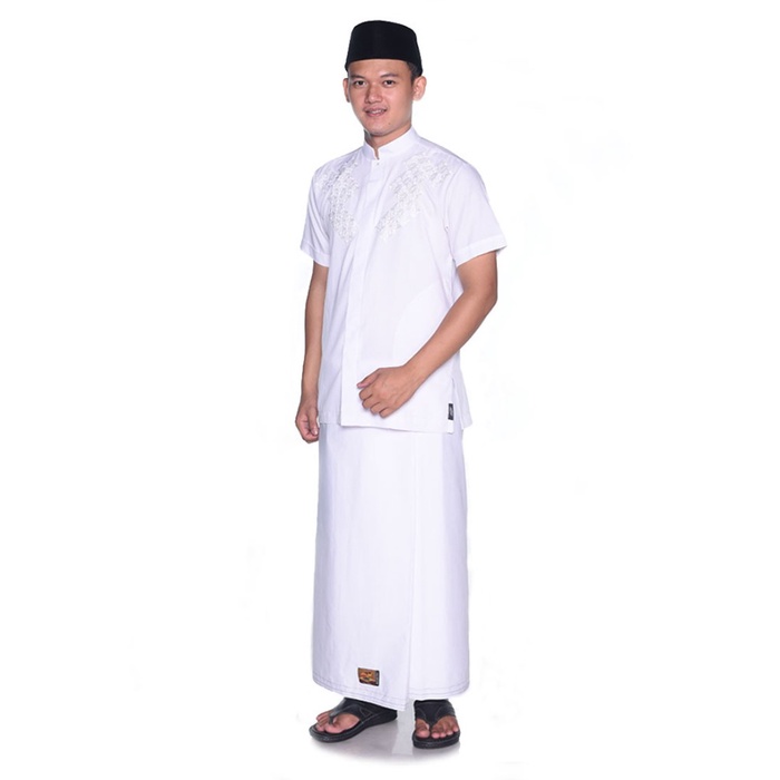 Atlas Sarung Premium Original Putih Polos Sarung Dewasa Alat Sholat Terbaru COD Premium Pria Murah F