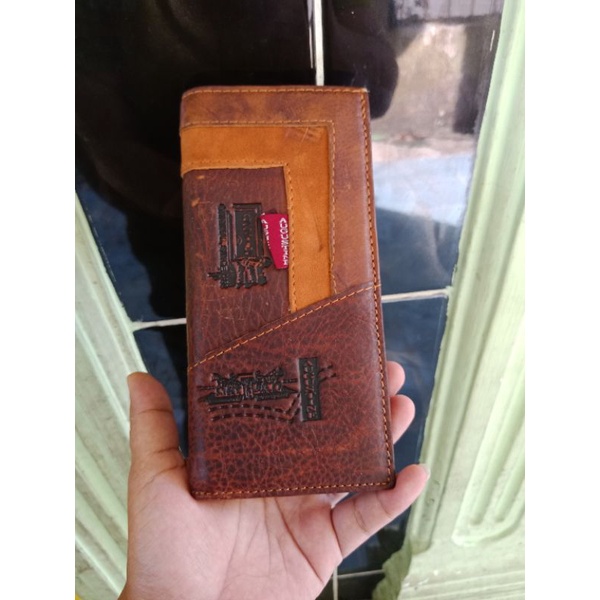 DOMPET KULIT PANJANG LEVIS,  DOMPET LEVIS KULIT,  PRELOVED DOMPET KULIT ASLI, DOMPET  PANJANG KULIT
