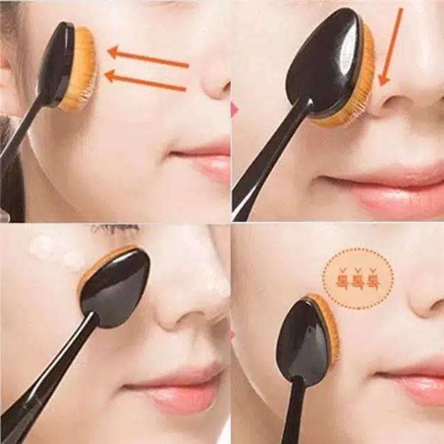 Medan Termurah Very Soft kuas Makeup Oval brush foundation