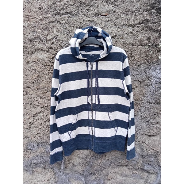 Hoodie Gap original second brand Zipp Hoodie Gap Motif garis