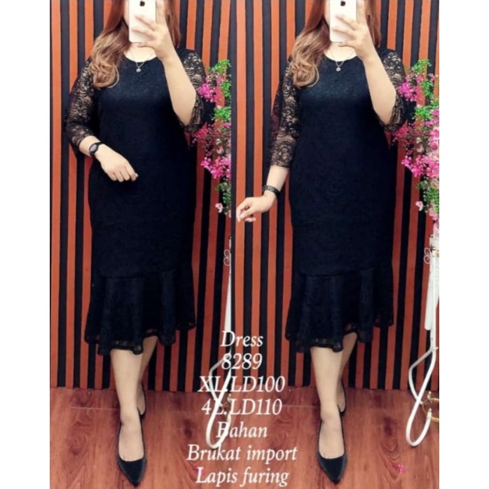 mamabebe' Dress full brukat duyung 8289