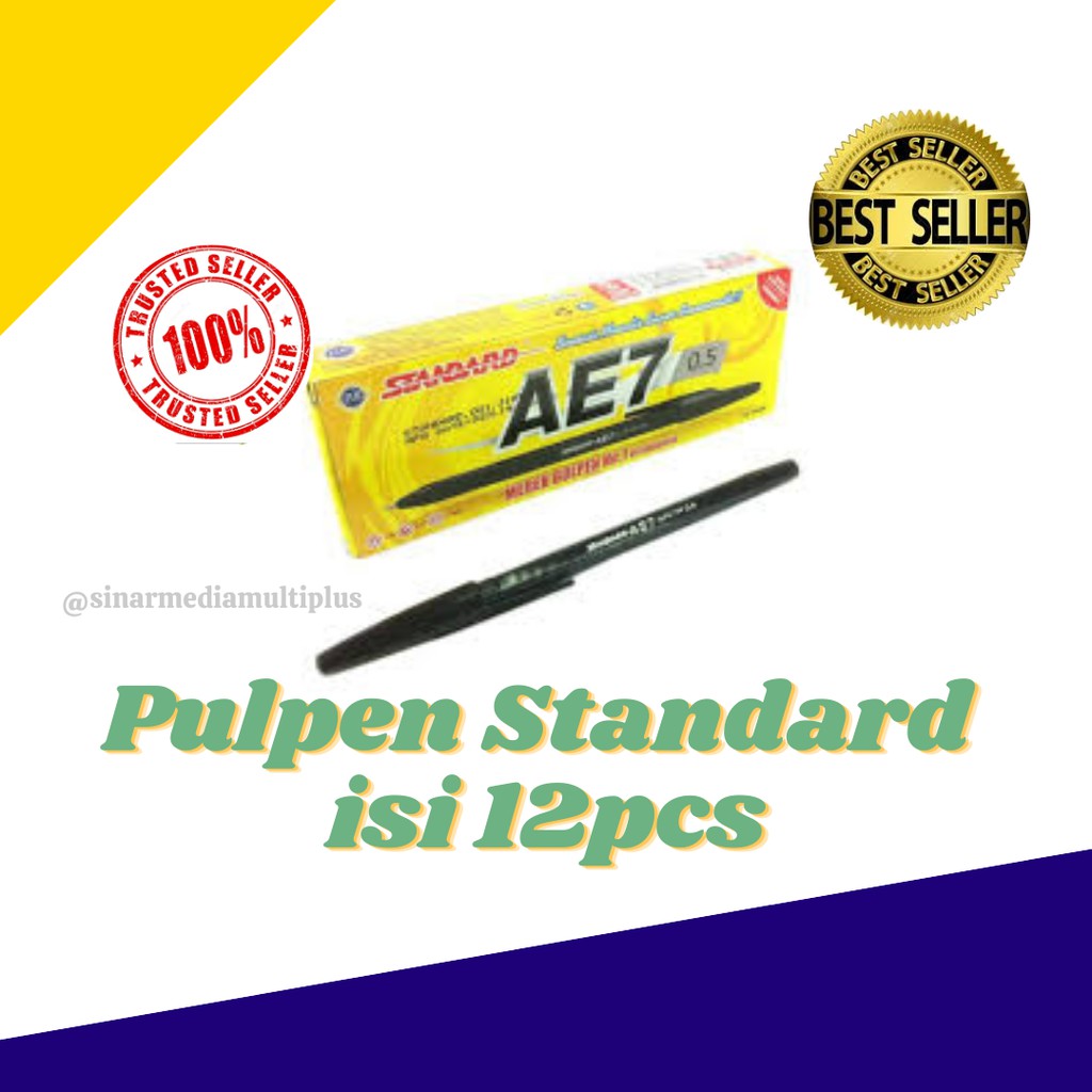 

PULPEN/BALLPOINT STANDRAD AE7 ( 1 LUSIN/ 12 PCS )