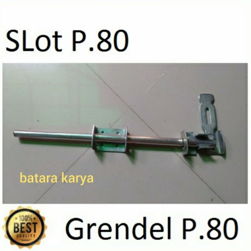 slot grendel pintu pagar gebyog garasi omni tanpa bearing panjang 80cm
