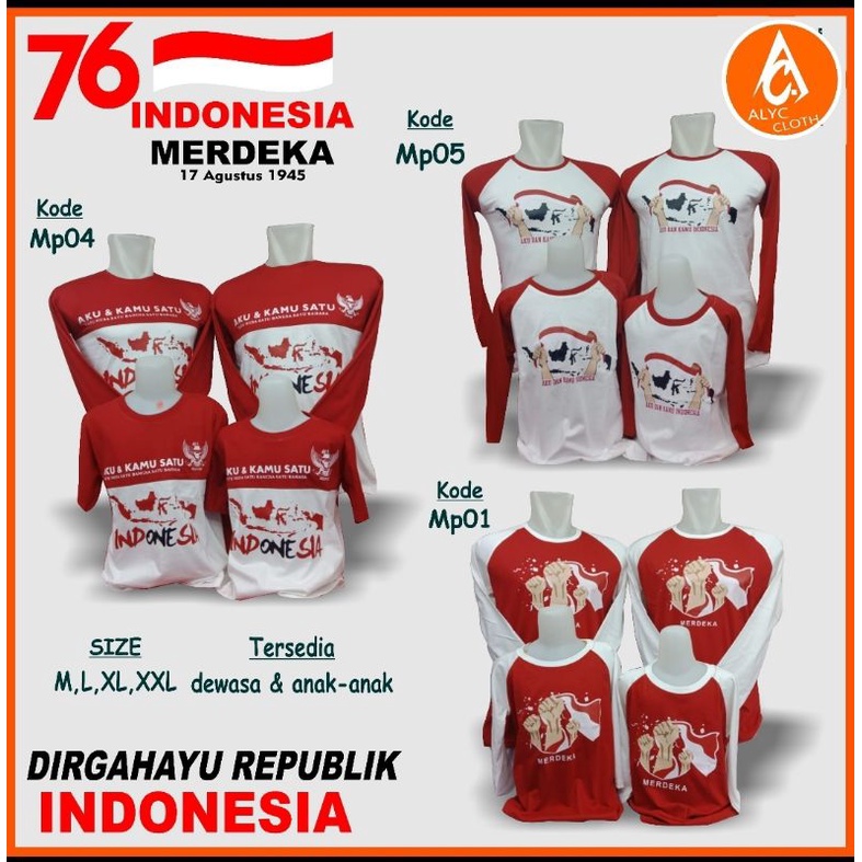 Kaos Merah Putih Edisi 17 agustus