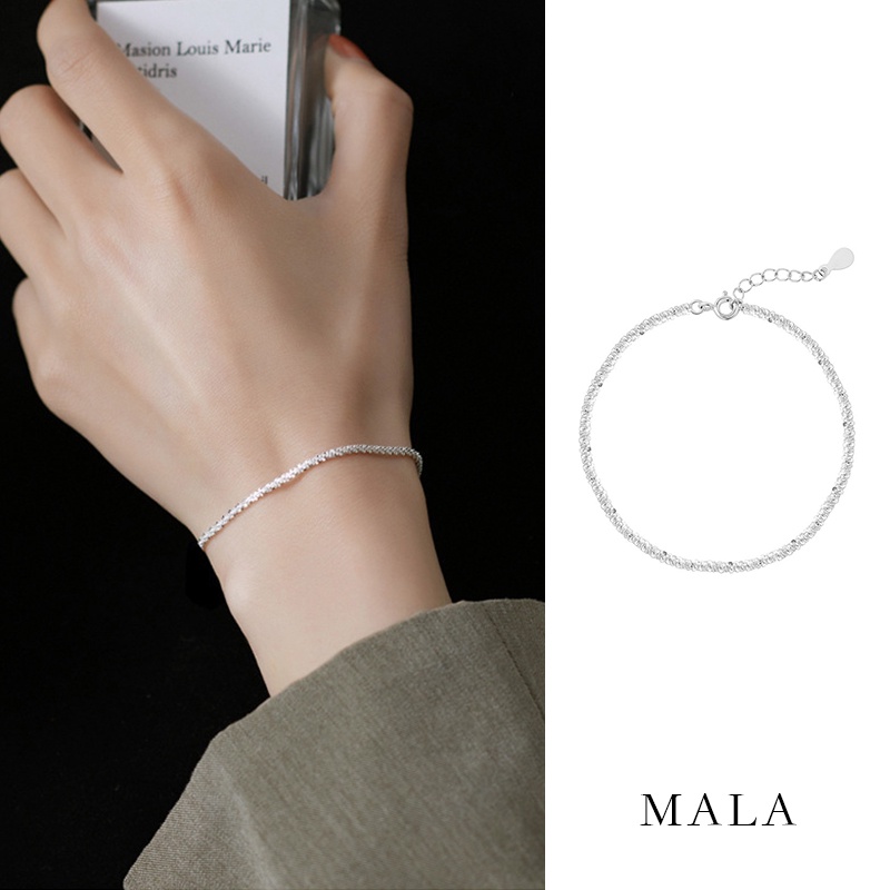 Gelang Gypsophila Warna Silver Gaya Korea Untuk Wanita
