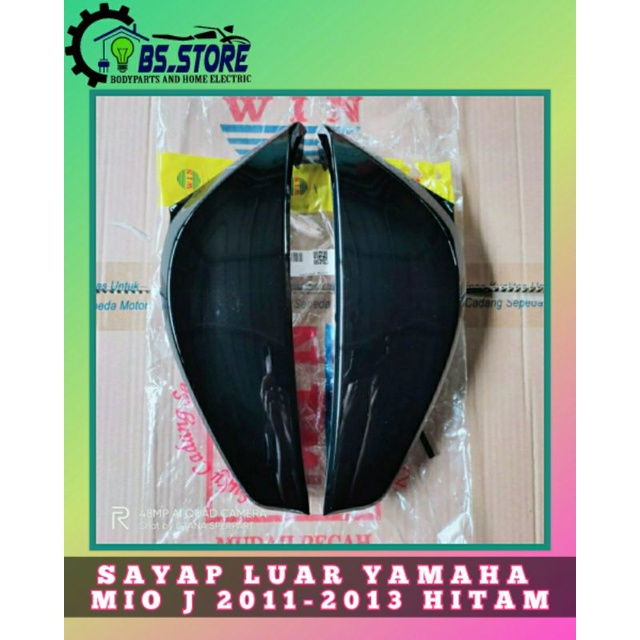 SAYAP DEPAN YAMAHA MIO J HITAM 2011 2012 2013 | LEGSHIELD LUAR YAMAHA MIO J HITAM | DEK DEPAN SAMPING YAMAHA MIO J HITAM 2011-2013 | MERK WIN