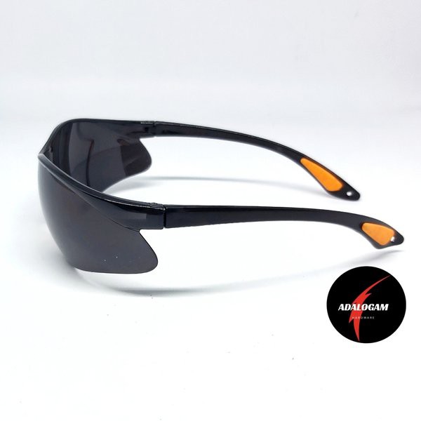 Kacamata Las Hitam DIN 3 Hitam Terawang Black Smoke Gerinda Safety Google Hitam Tidak Pekat Smoke Mirror Kaca Mata