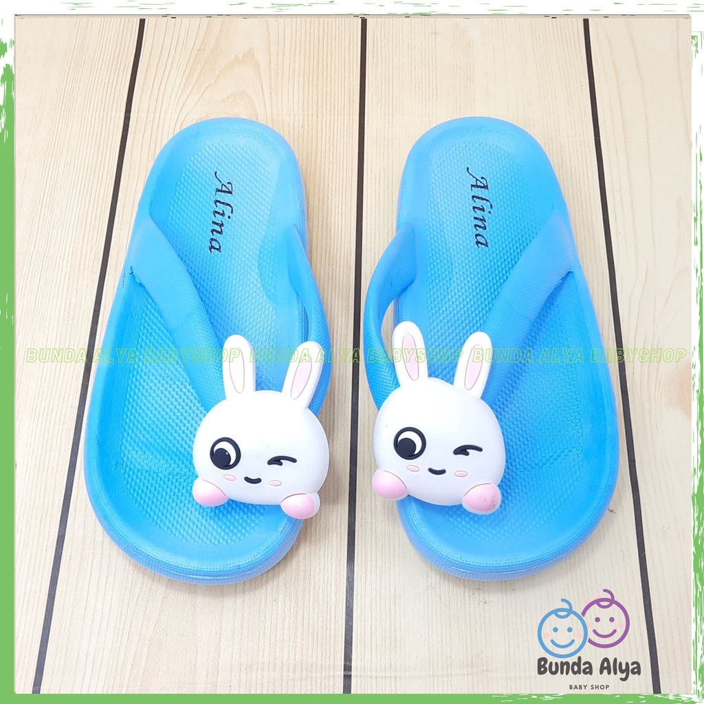 Sendal Jepit  Anak Premium Perempuan Jepit IMPORT Usia 5 Sampai 7 Tahun BIRU Motif Karakter Lucu  Sandal Jepit Anak Cewek Karet Elastis Anti Licin Kekinian Nyaman Dipakai Size 30 Sampai 35