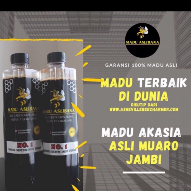 

ASLI - Madu Asli Bana Akasia Muaro Jambi - Madu Imun Tubuh - 750 gr