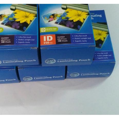 

✹ Laminating Toyo ID card 68 x 97mm 250mic isi 100 lembar ●
