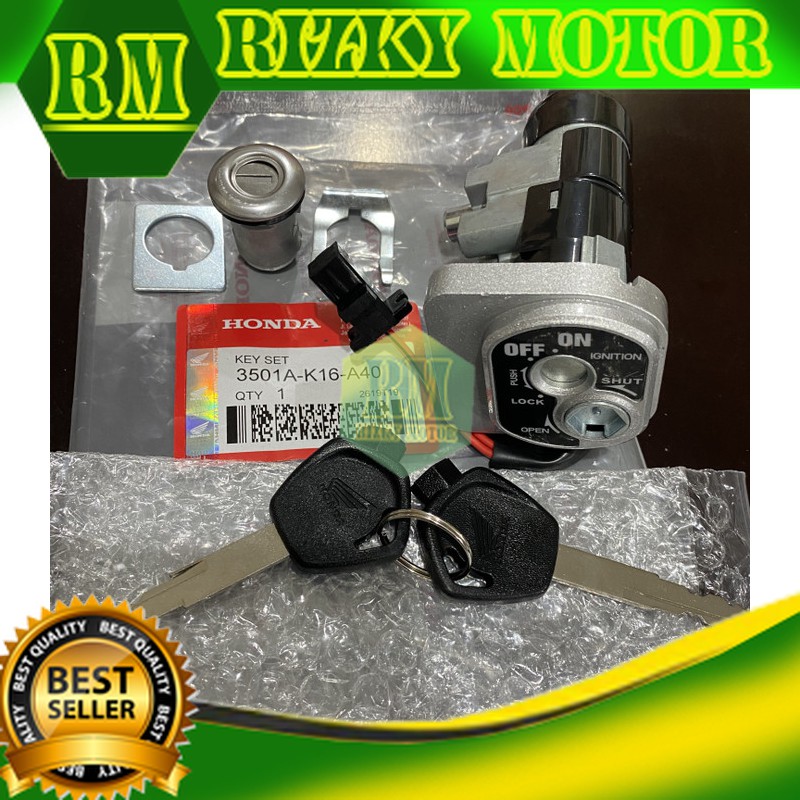 Kunci Kontak Jok Motor Honda Scoopy Karbu Vario Techno CBS KVB KYT K16 Potongan Harga RM3412