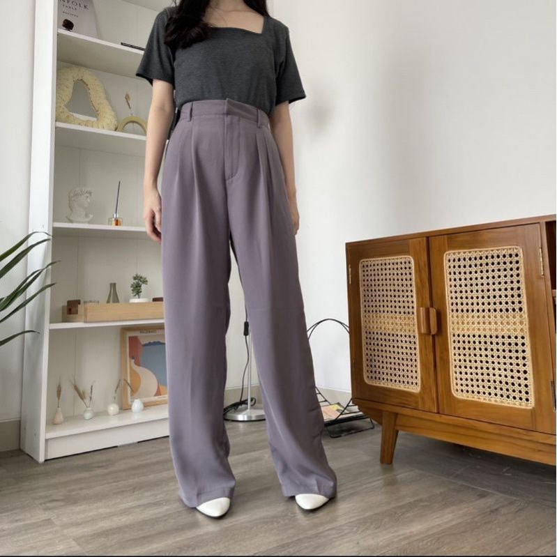 Trousers Kulot Wanita - Celana Anti Kusut - Celana Kulot