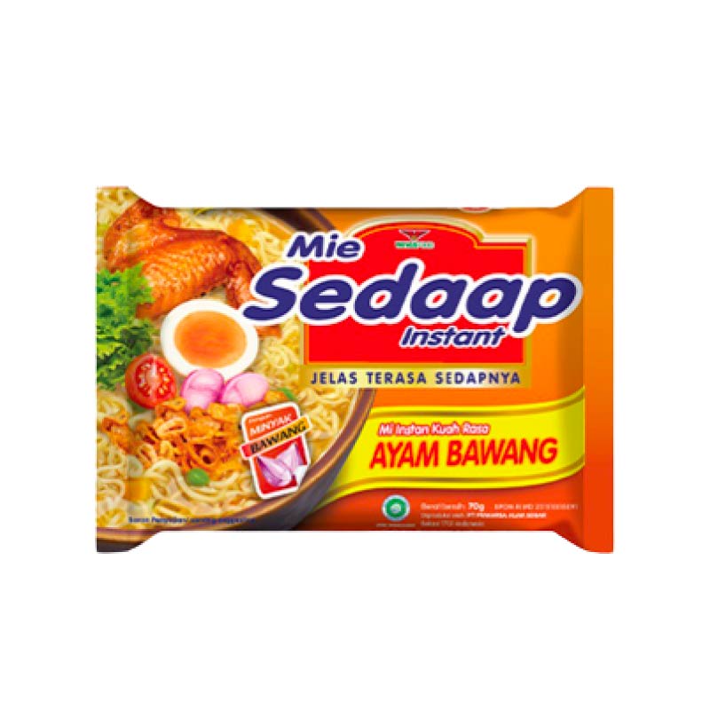 

Sedaap Mie Instan Ayam Bawang Bag 70 gr