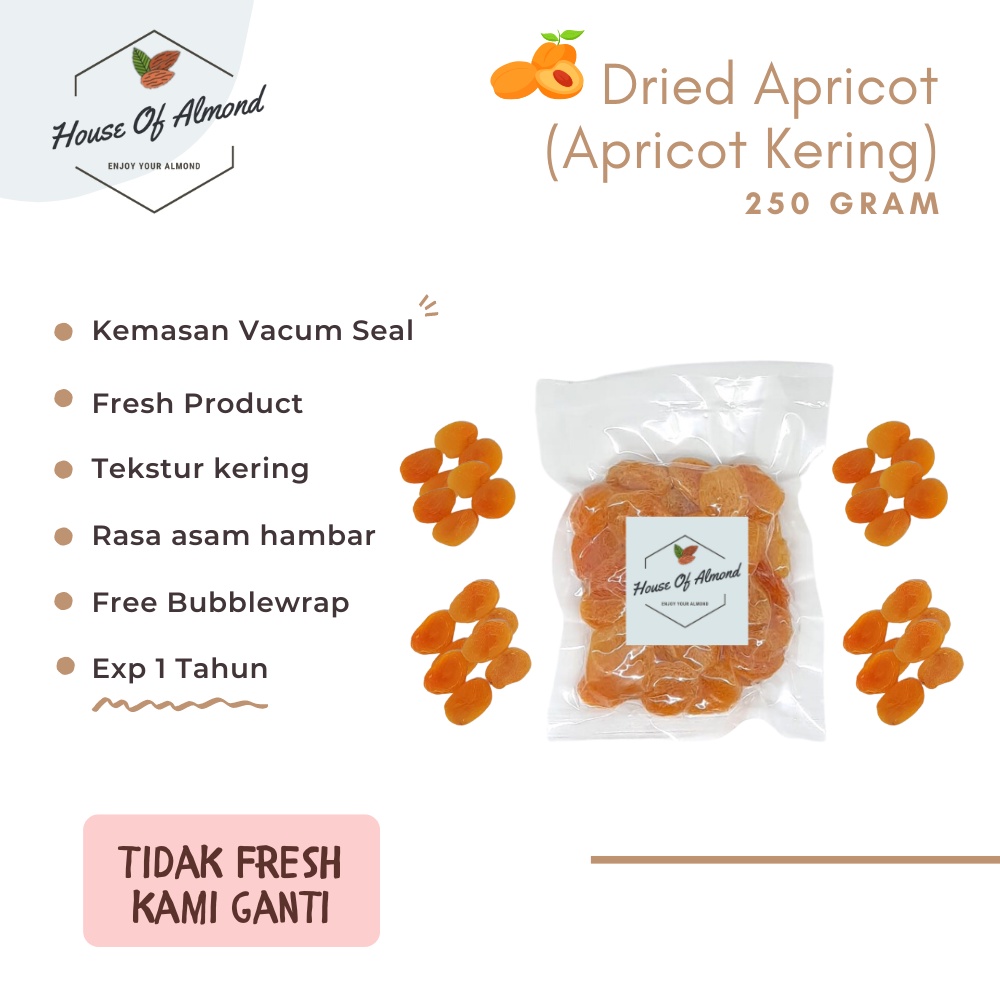 

Dried Apricot (Apricot Kering) 250gr