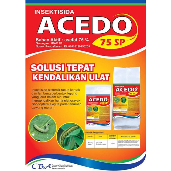 acedo 100gram insektisida asefat 75SP