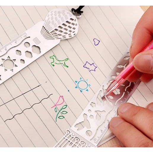 Hollow Metal Bookmark Ruler