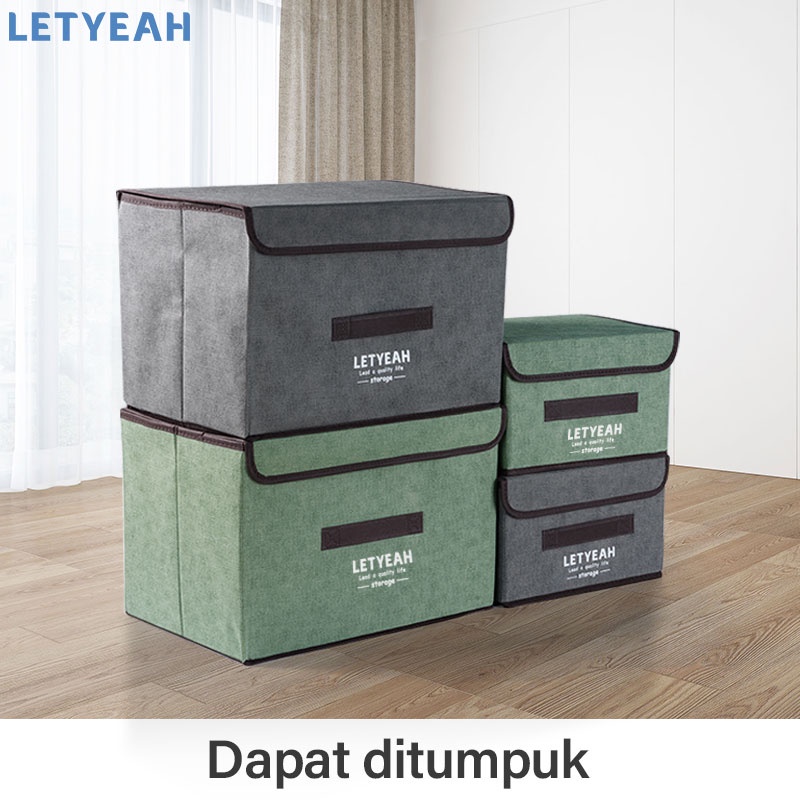 letyeah Storage box multifungsi 2 in 1 tempat penyimpanan baju / bisa lipat