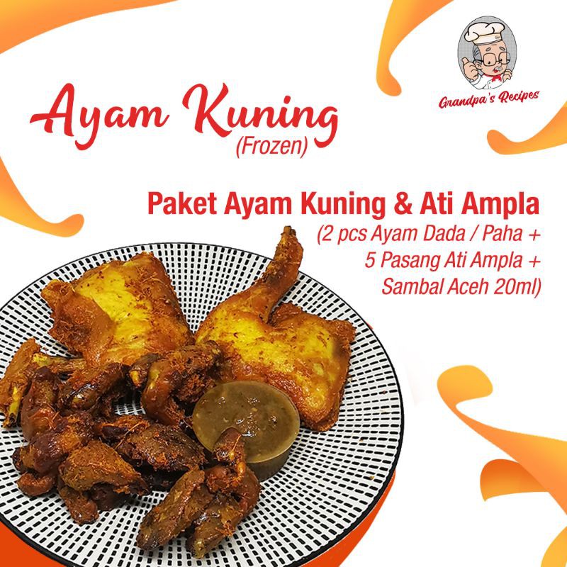 

AYAM KUNING FROZEN / ATI AMPLA KUNING GRANDPA'S RECIPES