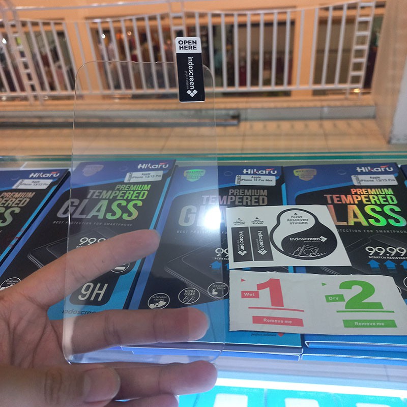 Tempered Glass Hikaru Indoscreen Iphone 13 , 13 Mini , 13 Pro , 13 Pro Max Best Seller Premium Indo Screen-1