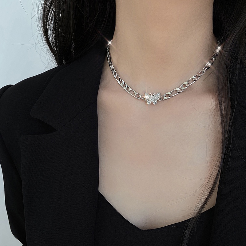 Butterfly Kalung choker Rantai Klavikula Desain Kupu-Kupu Untuk Wanita